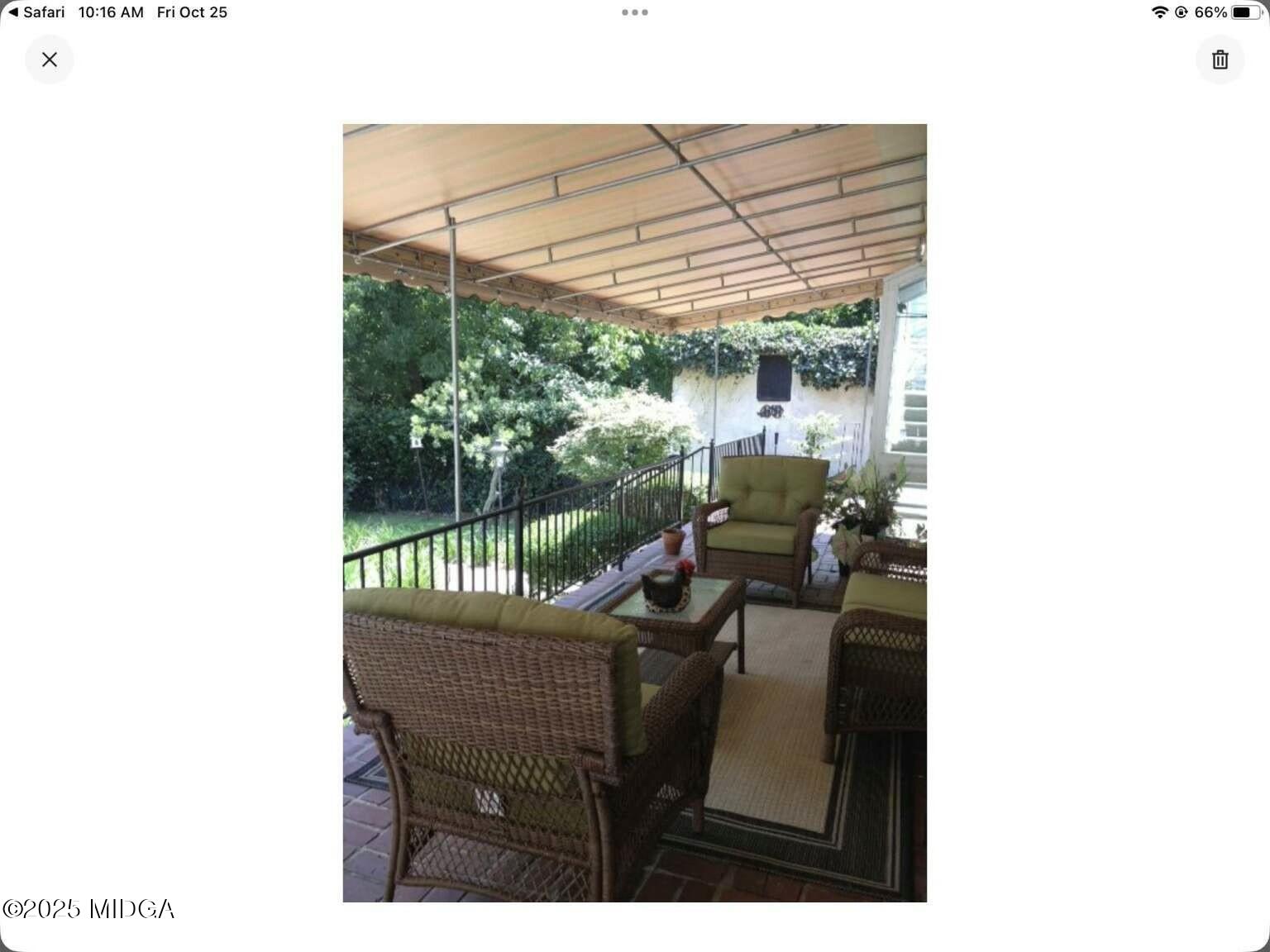 1057 Bond Street Macon, GA 31201 - Photo 11 of 27 a balcony with furniture and a potted plant