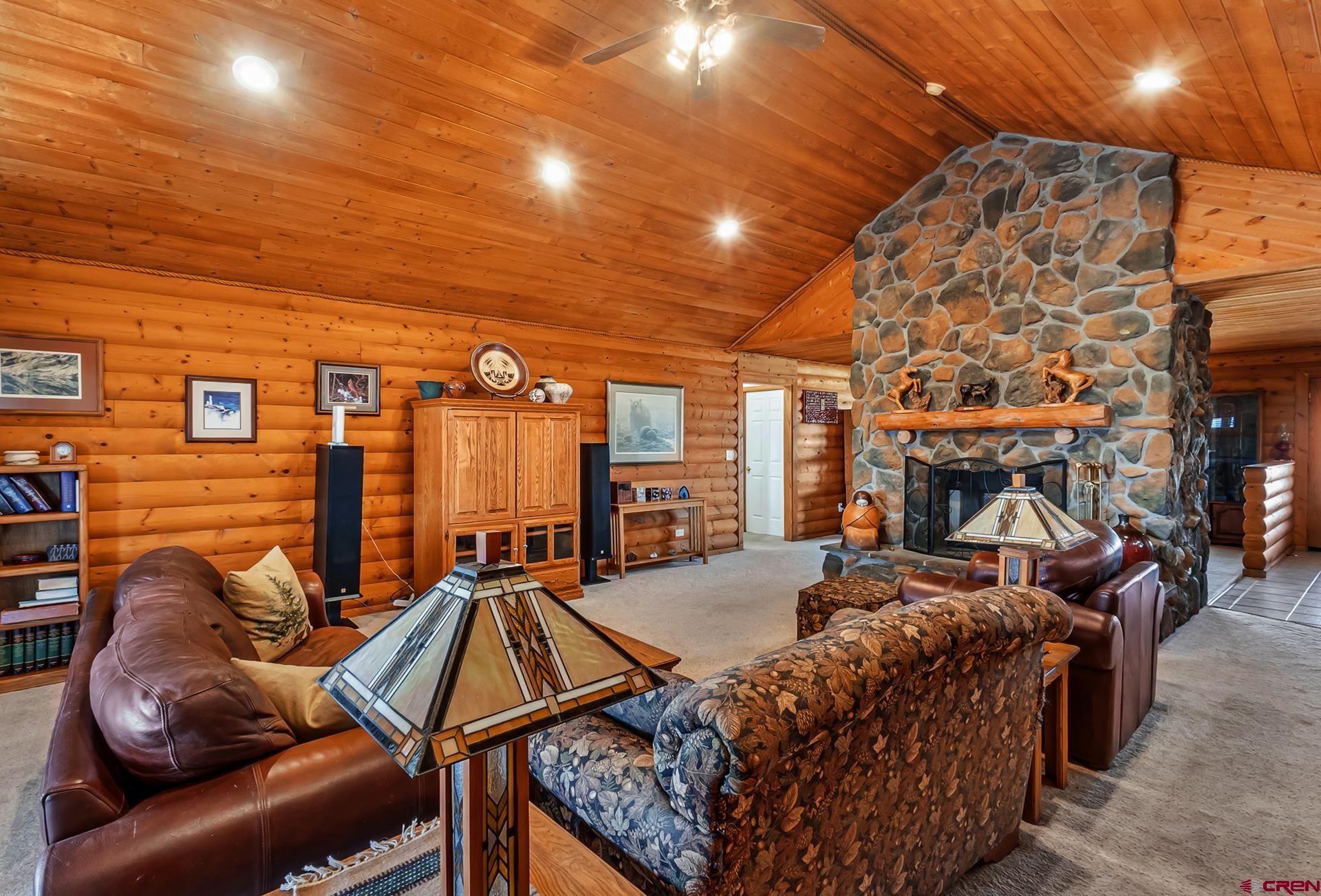 19632 E Road Delta, CO 81416 - Photo 9 of 45 a living room with furniture a couch and a fireplace