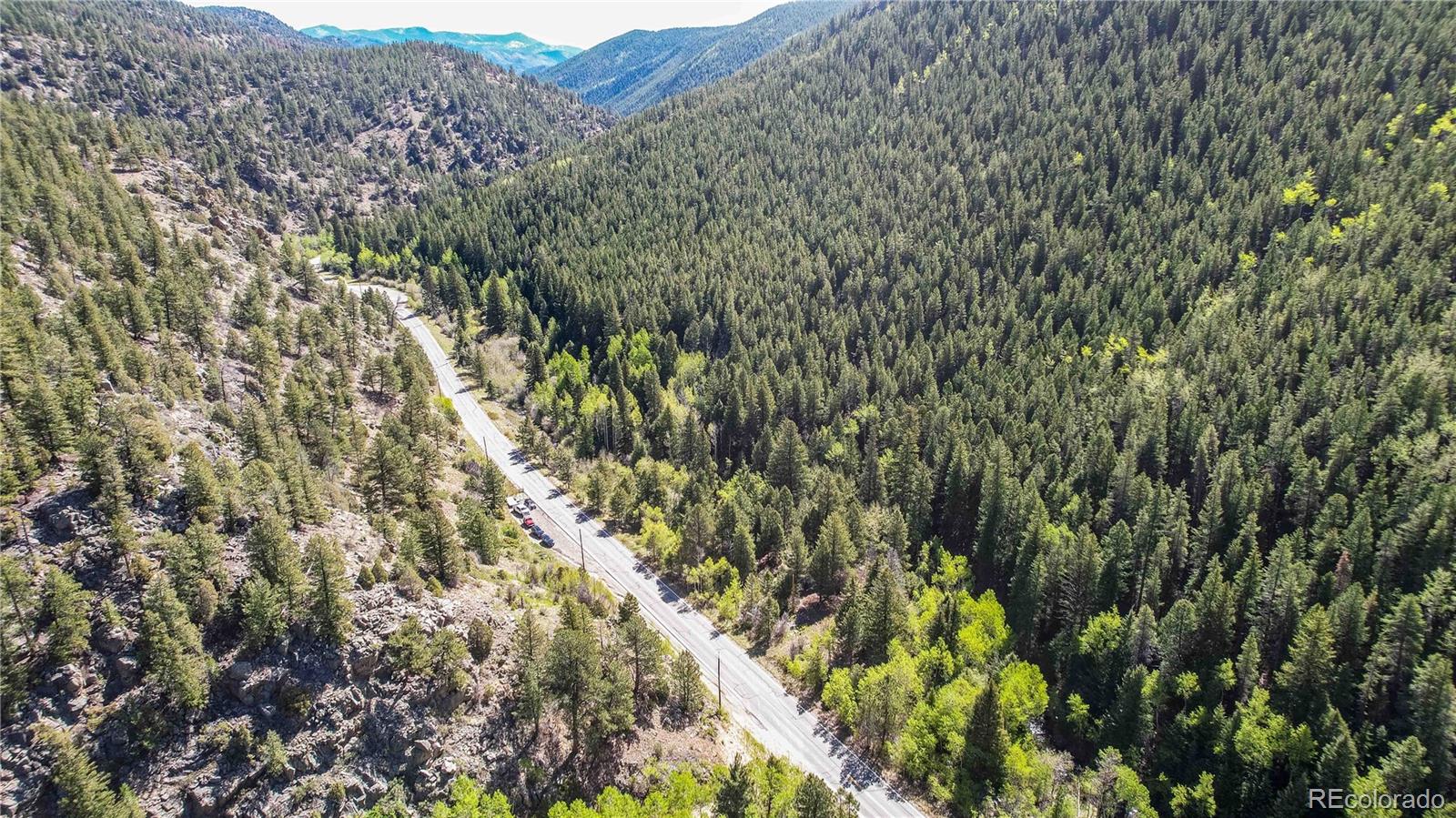 103 Cascade Creek Road Idaho Springs, CO 80452 - Photo 13 of 40 a view of a lush green forest with a mountain