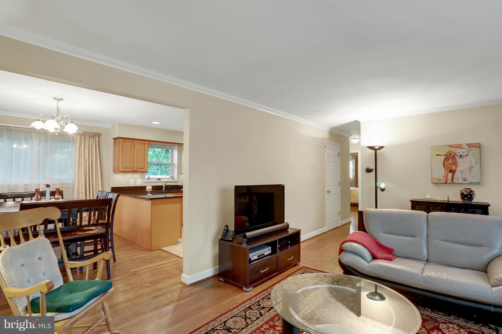 6217 Hanover Avenue Springfield, VA 22150 - Photo 11 of 30 Living Room and dining room with HW floor