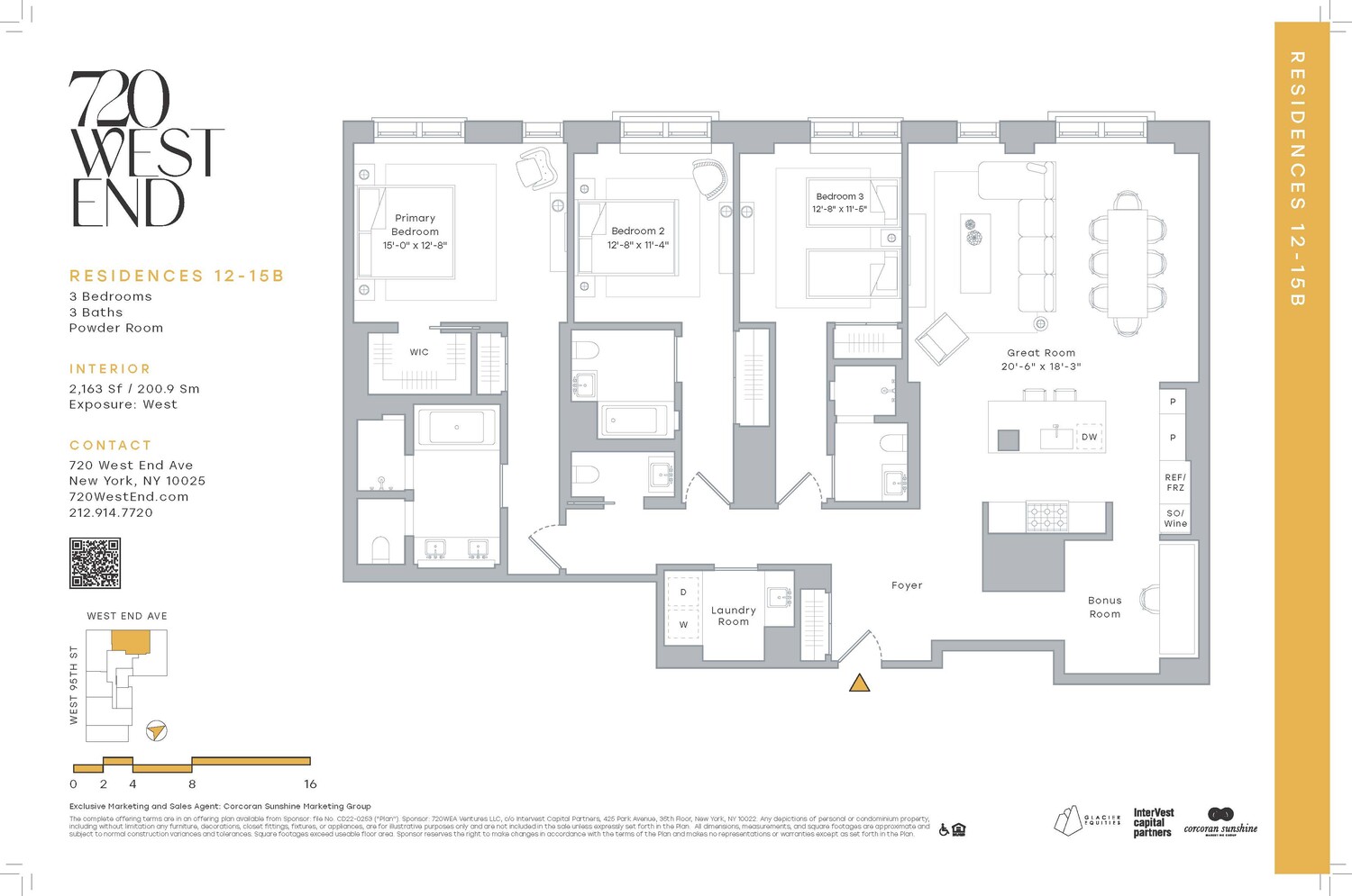 720 West End Avenue, Unit 12B Manhattan, NY 10025 - Photo 19 of 19 a black and white photo of a living room