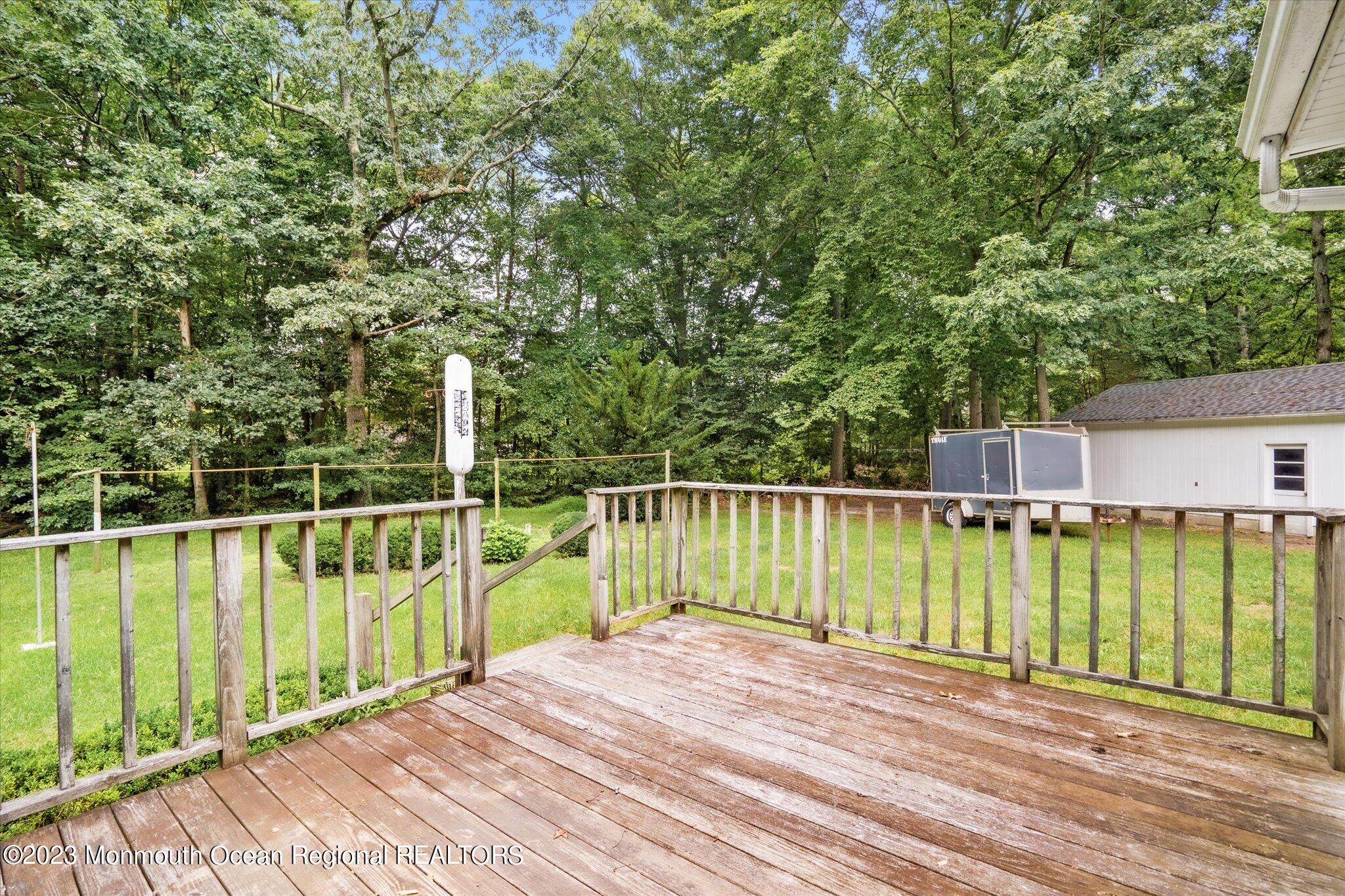 201 West Millstream Road Cream Ridge, NJ 08514 - Photo 28 of 41 a view of a balcony with a lake view