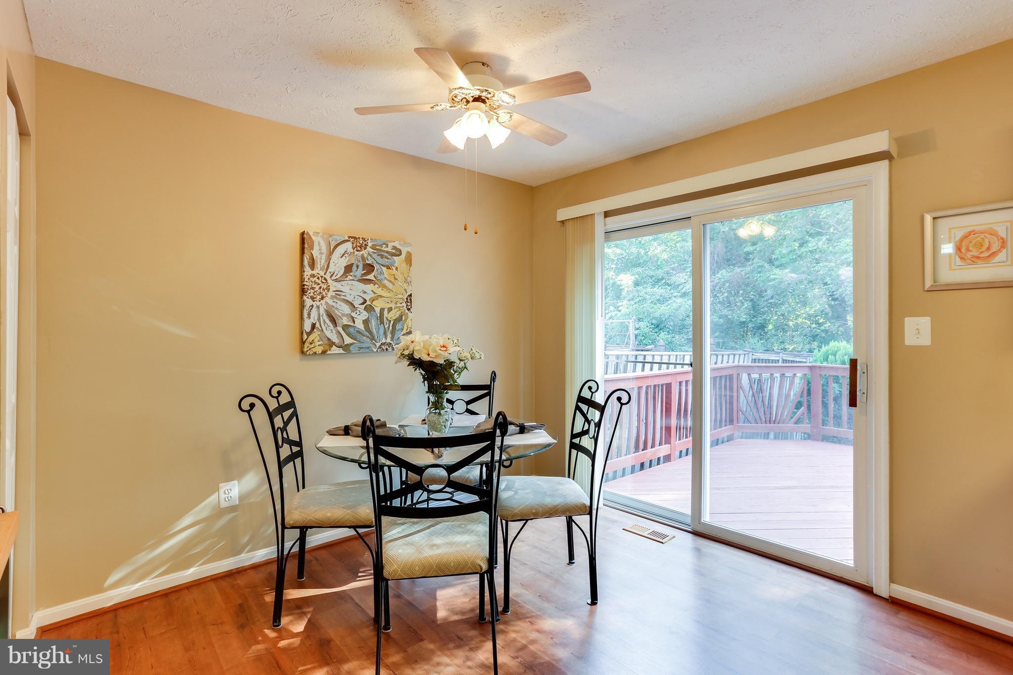 105 Carolstowne Road Reisterstown, MD 21136 - Photo 10 of 27 Kitchen Eat-in Area + walk out to rear deck