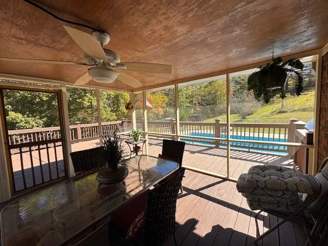 a view of a livingroom with furniture and a couch