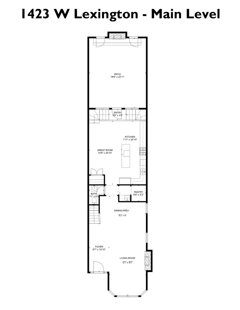 1423 West Lexington Street Chicago, IL 60607 - Photo 34 of 36 a picture of floor plan