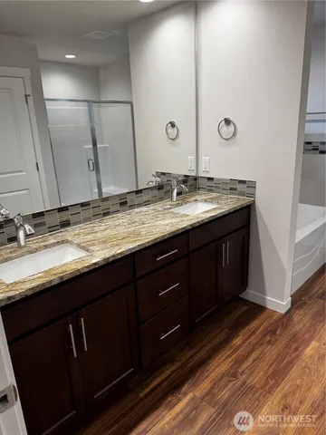 a bathroom with a sink and a toilet
