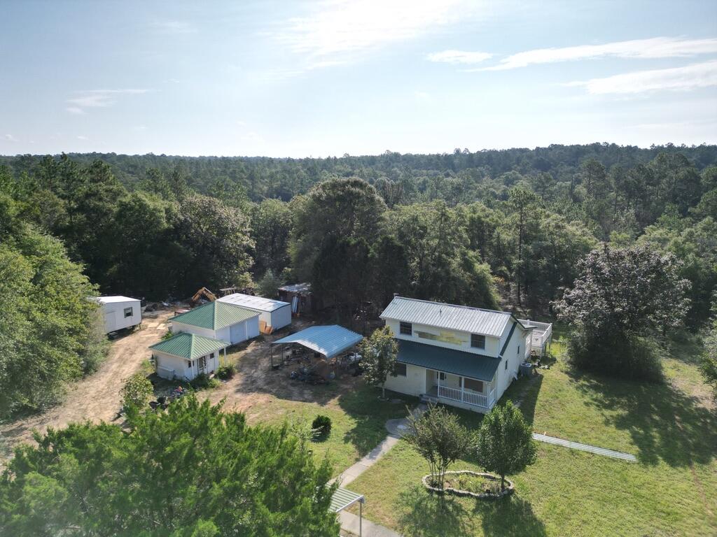 6119 Clear Creek Road Crestview, FL 32539 - Photo 14 of 46 an aerial view of a house with mountain view