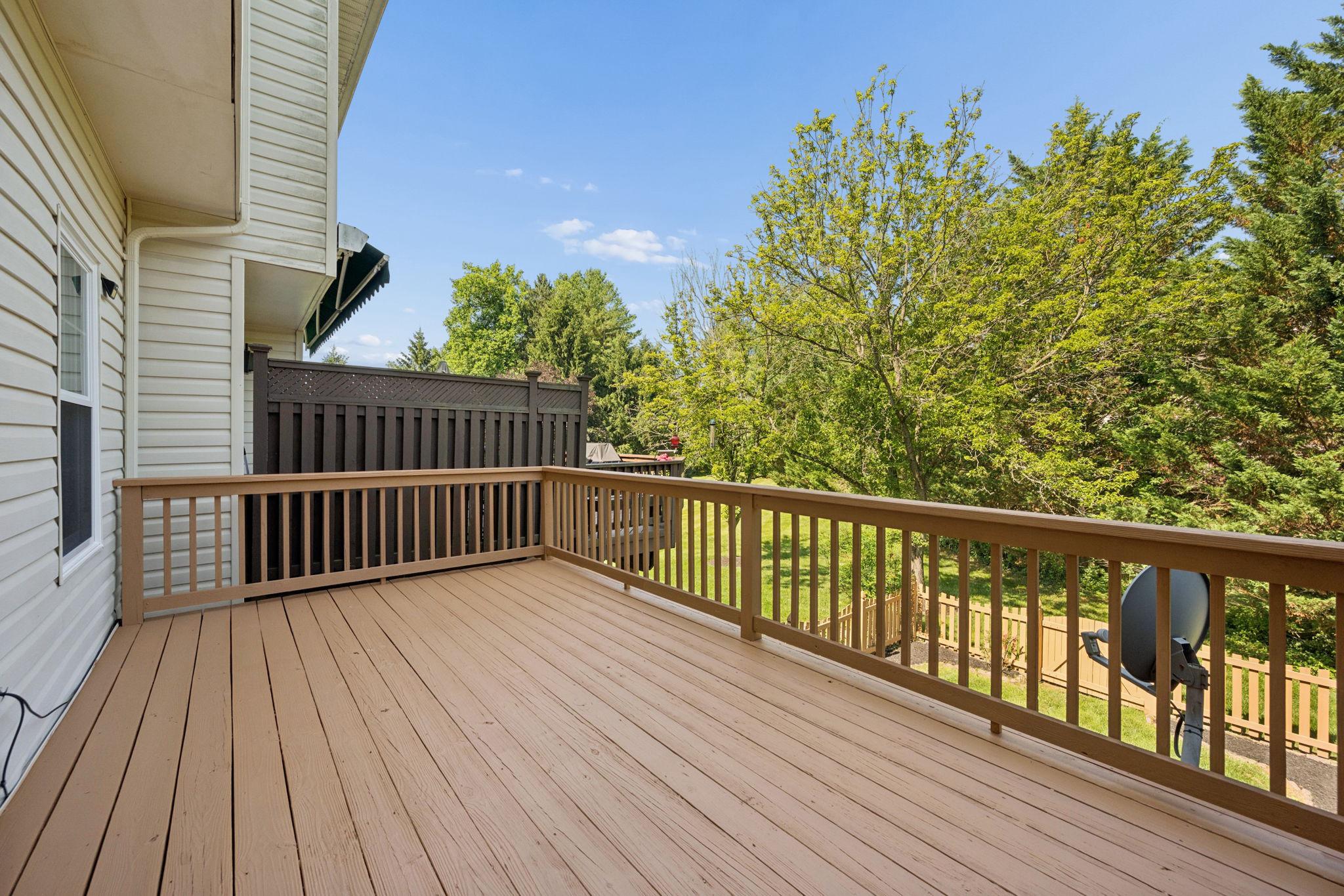 11952 White Heather Road Cockeysville, MD 21030 - Photo 15 of 36 Large deck back to woods