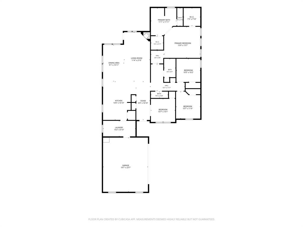 3807 Winding Road Arlington, TX 76016 - Photo 23 of 23 Floor plan