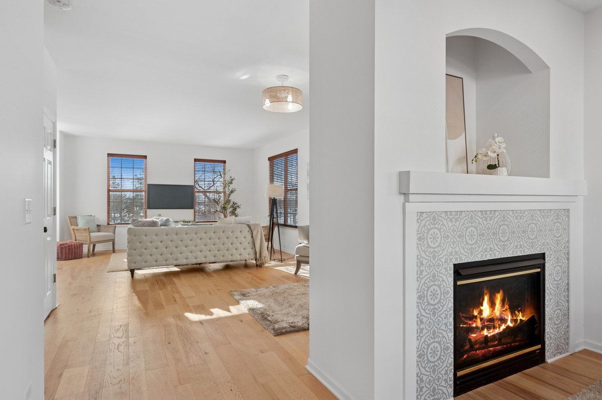 152 Jackson Street Gilberts, IL 60136 - Photo 12 of 32 a view of living room with furniture and a fireplace