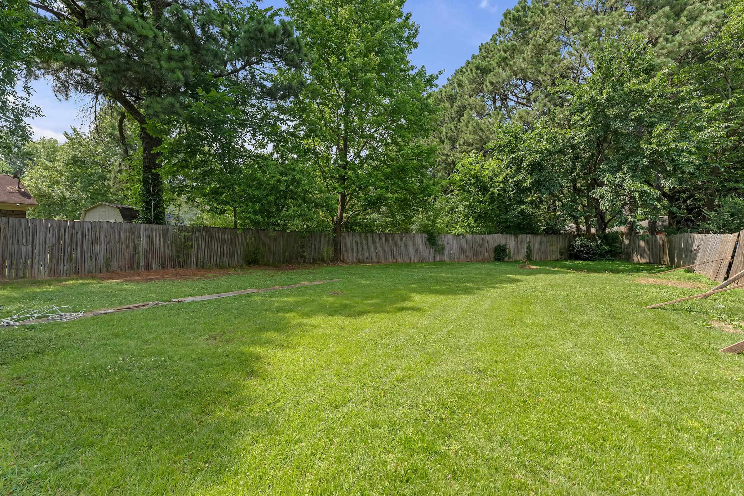 6128 Raintree Drive Memphis, TN 38115 - Photo 23 of 30 a view of a backyard with a large tree