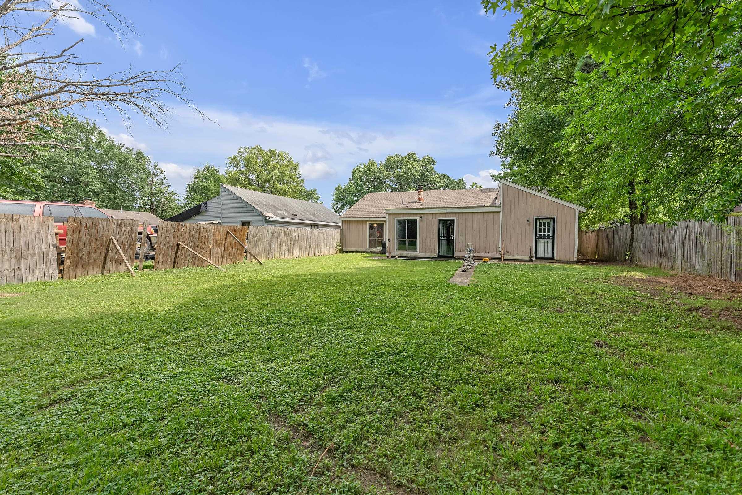 6128 Raintree Drive Memphis, TN 38115 - Photo 25 of 30 a view of a house with backyard and a garden