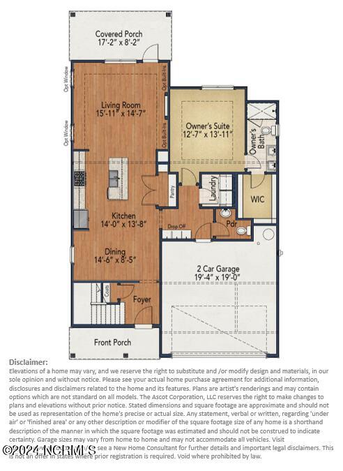 354 Dunston Road Carthage, NC 28327 - Photo 17 of 22 10CH (354 Dunston)- 1st Floor Elevation