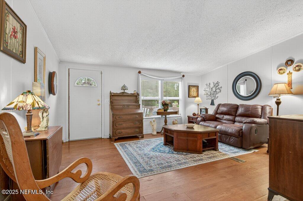 695 Carlin Road Satsuma, FL 32189 - Photo 8 of 53 a living room with furniture a rug a flat screen tv and a window