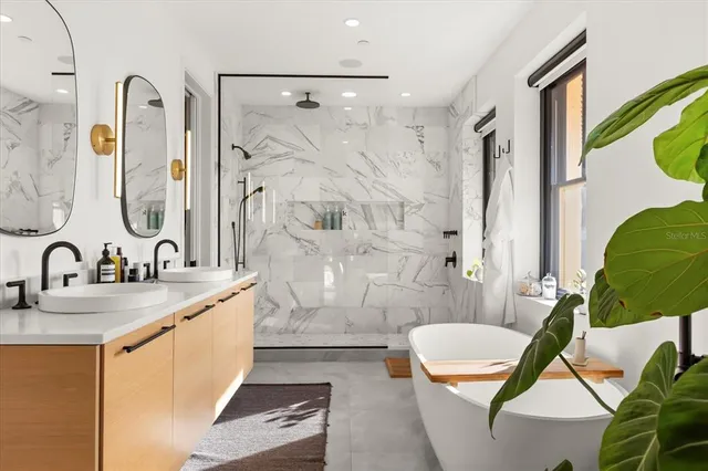 a workspace with furniture and window