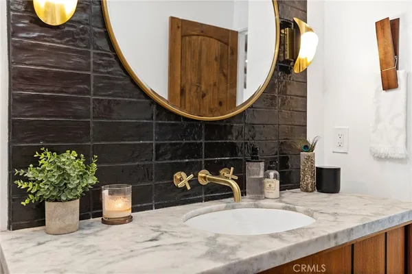 a bathroom with a sink