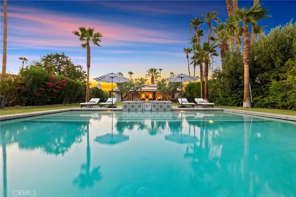 a view of a water with a large pool