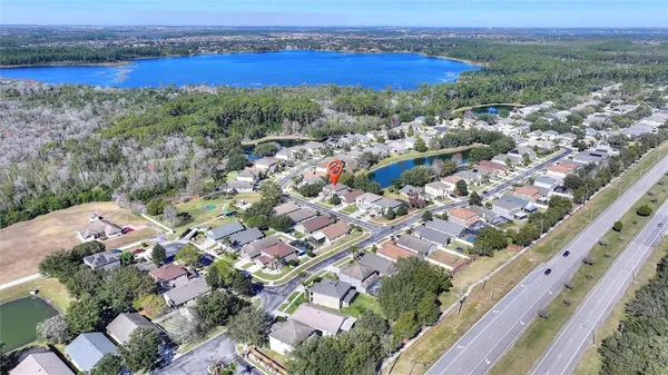 an aerial view of a city with lots of residential buildings