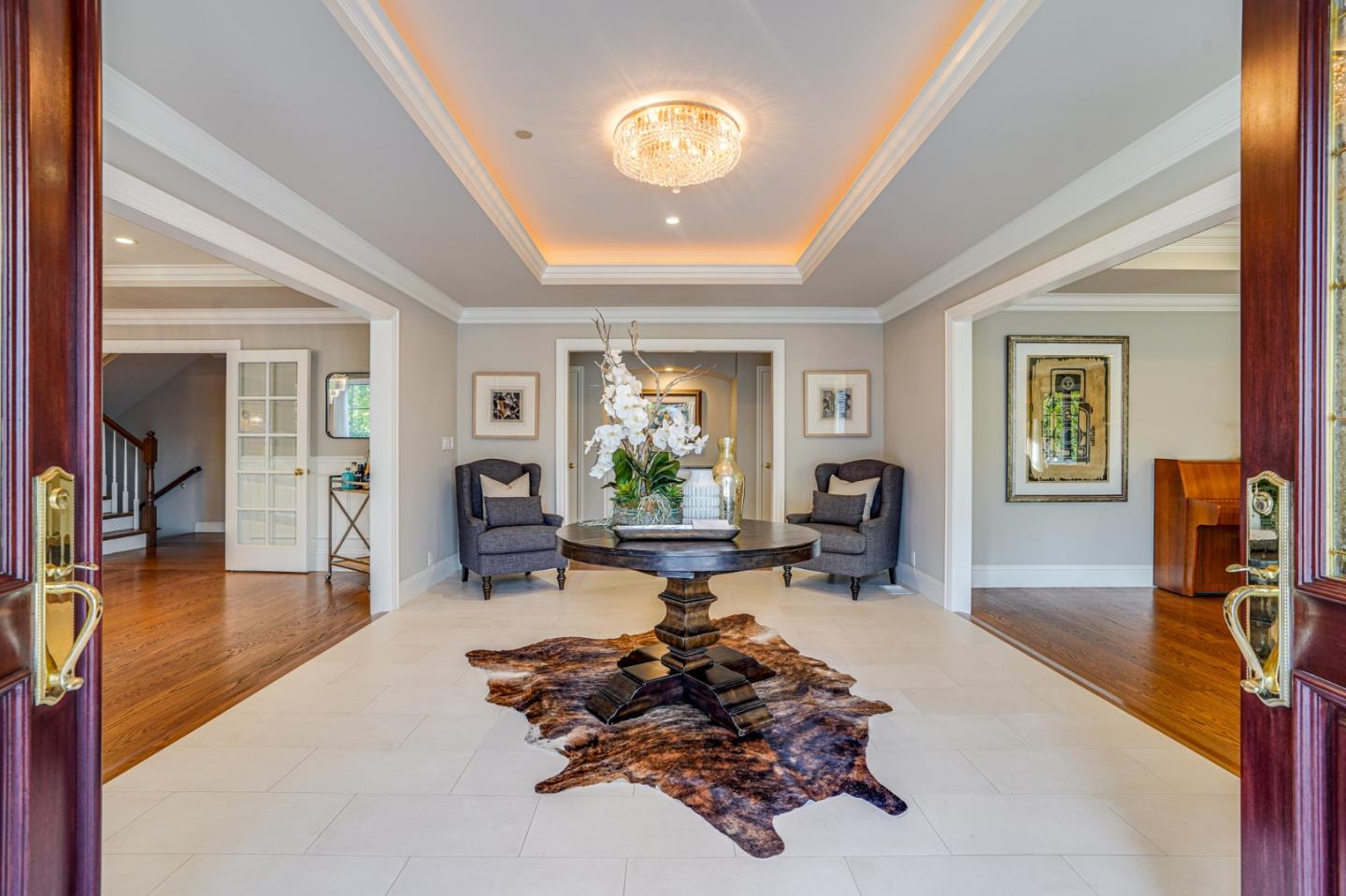 15 Joyce Road Hillsborough, CA 94010 - Photo 5 of 70 a living room with furniture chess table and a large window