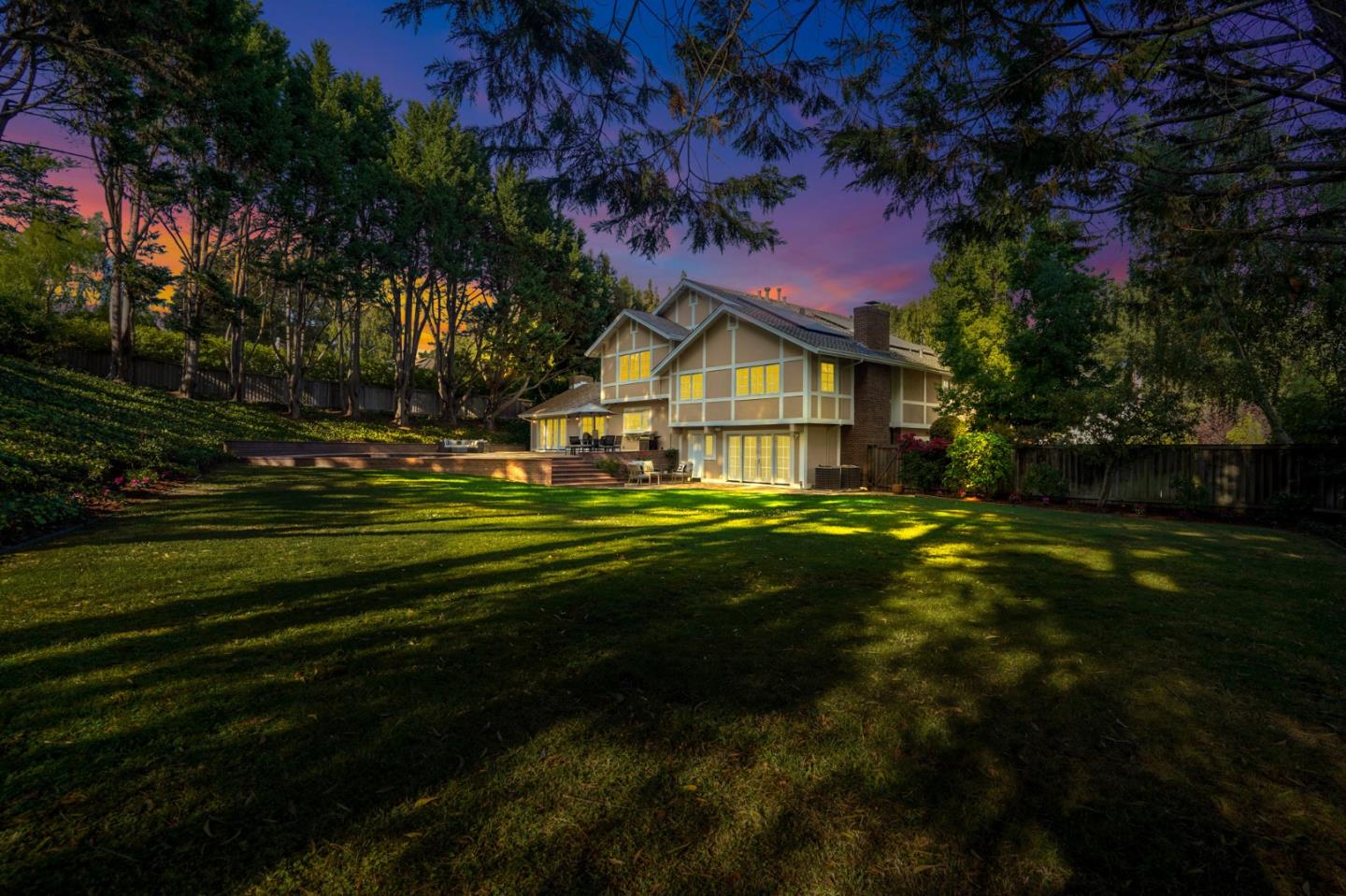 15 Joyce Road Hillsborough, CA 94010 - Photo 70 of 70 a front view of a house with a garden