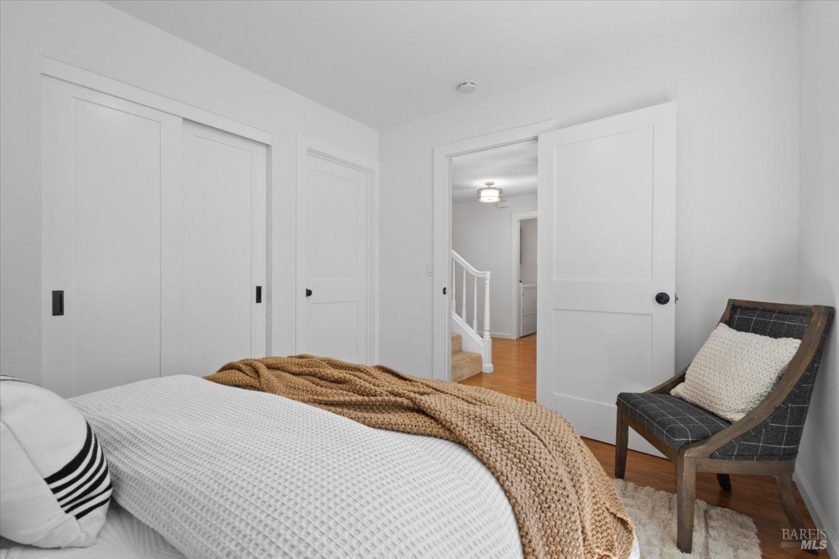 1194 Halyard Drive Santa Rosa, CA 95401 - Photo 20 of 50 Desirable main-level bedroom offering flexibility for guests, multigenerational living, or a home office.