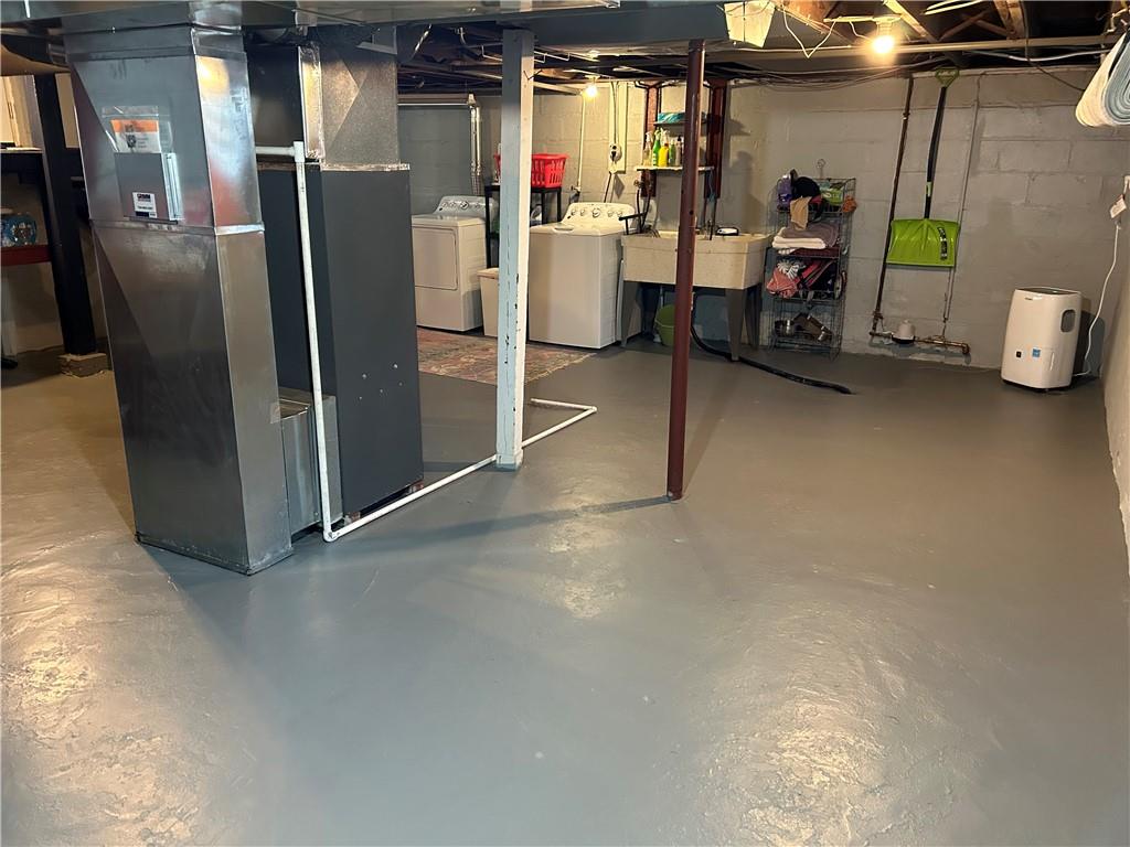 33 Line Street Sharpsville, PA 16150 - Photo 22 of 34 a view of a storage & utility room