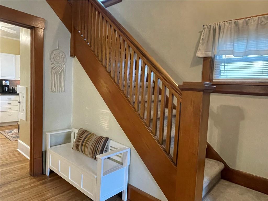 33 Line Street Sharpsville, PA 16150 - Photo 7 of 34 a view of entryway and hall with wooden floor