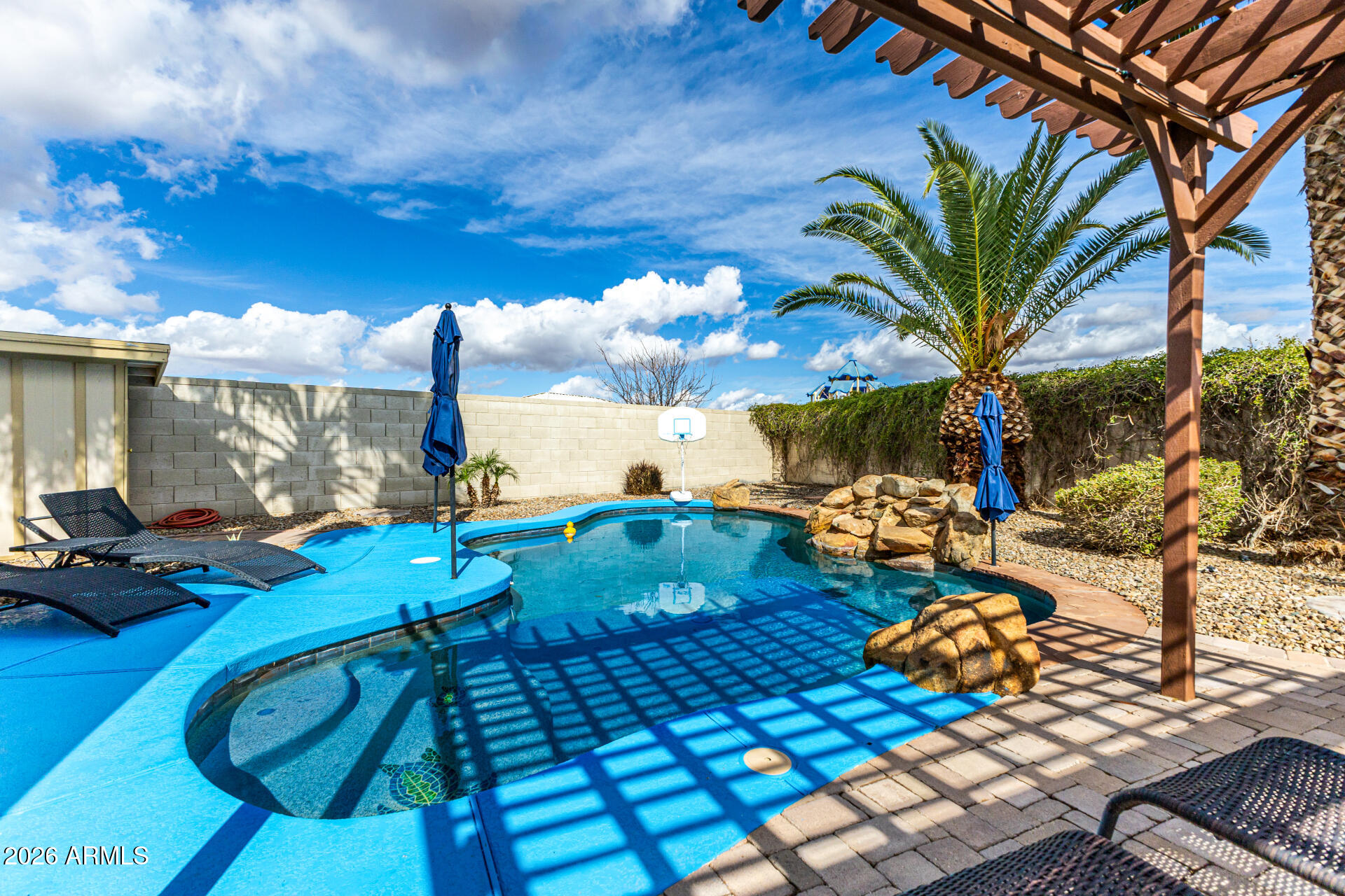 24541 Plum Road Florence, AZ 85132 - Photo 46 of 47 a view of swimming pool outdoor seating