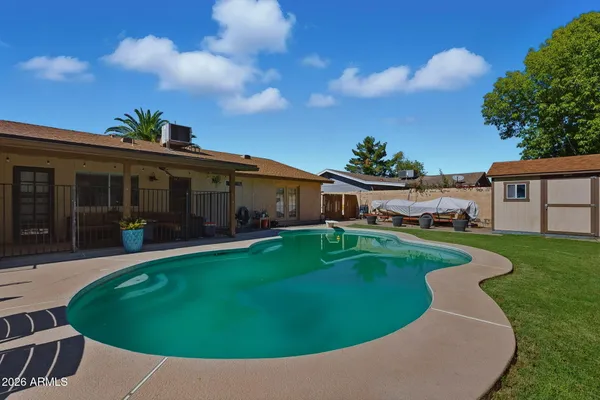 a city view with tall buildings