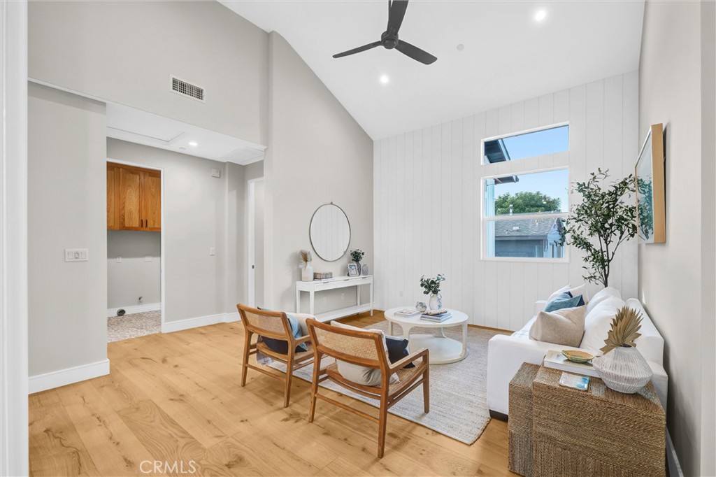 2016 Farrell Avenue, Unit B Redondo Beach, CA 90278 - Photo 19 of 51 a living room with furniture a window and a potted plant