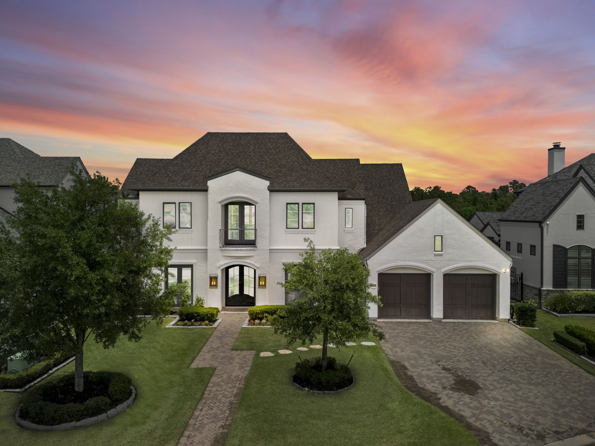 6806 West Warwick Lake Lane Spring, TX 77389 - Photo 1 of 50 a front view of a house with a yard and garage