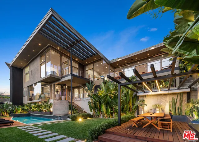 a view of living room with furniture and garden