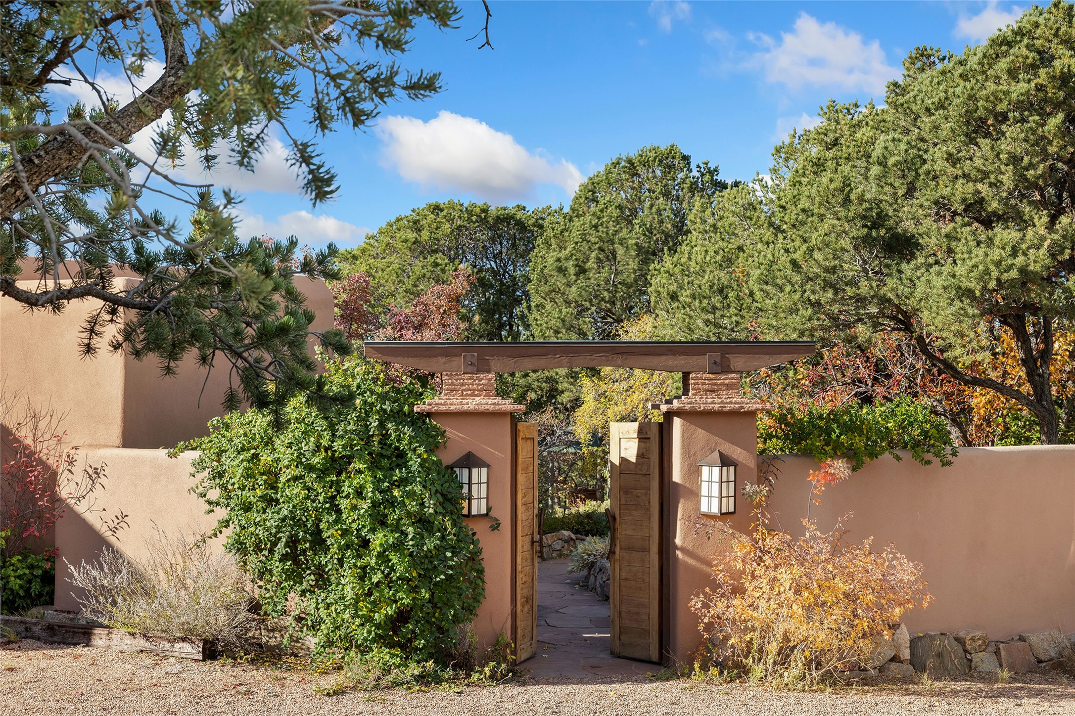 2022 Foothills Road Santa Fe, NM 87505 - Photo 44 of 68 Front Entrance Gate