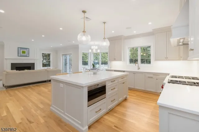 a kitchen with a stove and a sink
