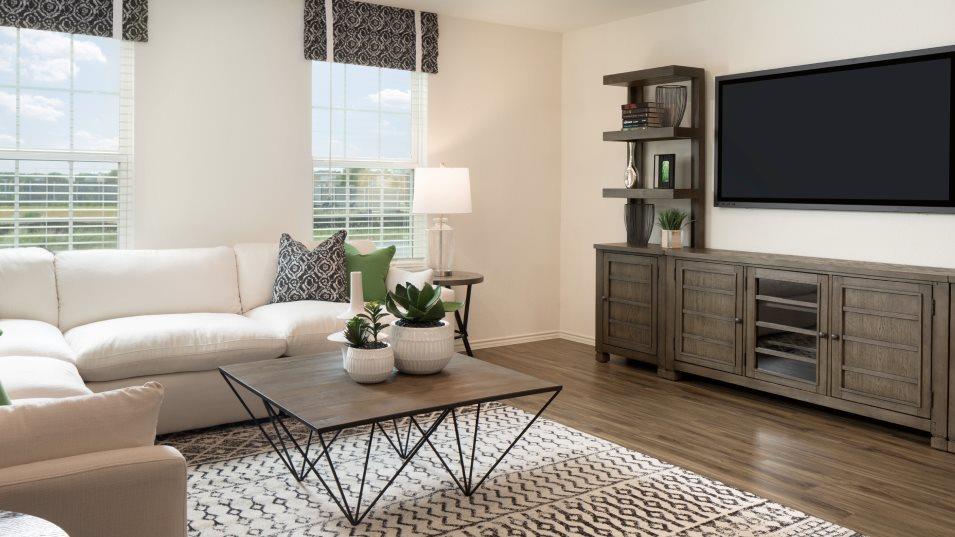 158 Meuse Lane Kyle, TX 78640 - Photo 5 of 13 a living room with furniture a flat screen tv and a window