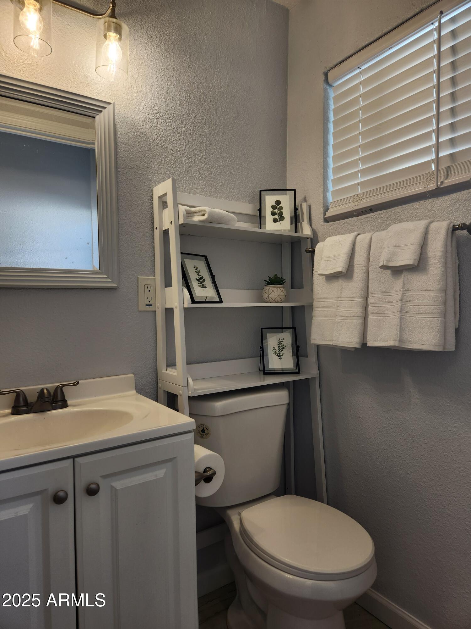 299 South Oregon Street, Unit 4 Chandler, AZ 85225 - Photo 29 of 39 a bathroom with a toilet sink and mirror