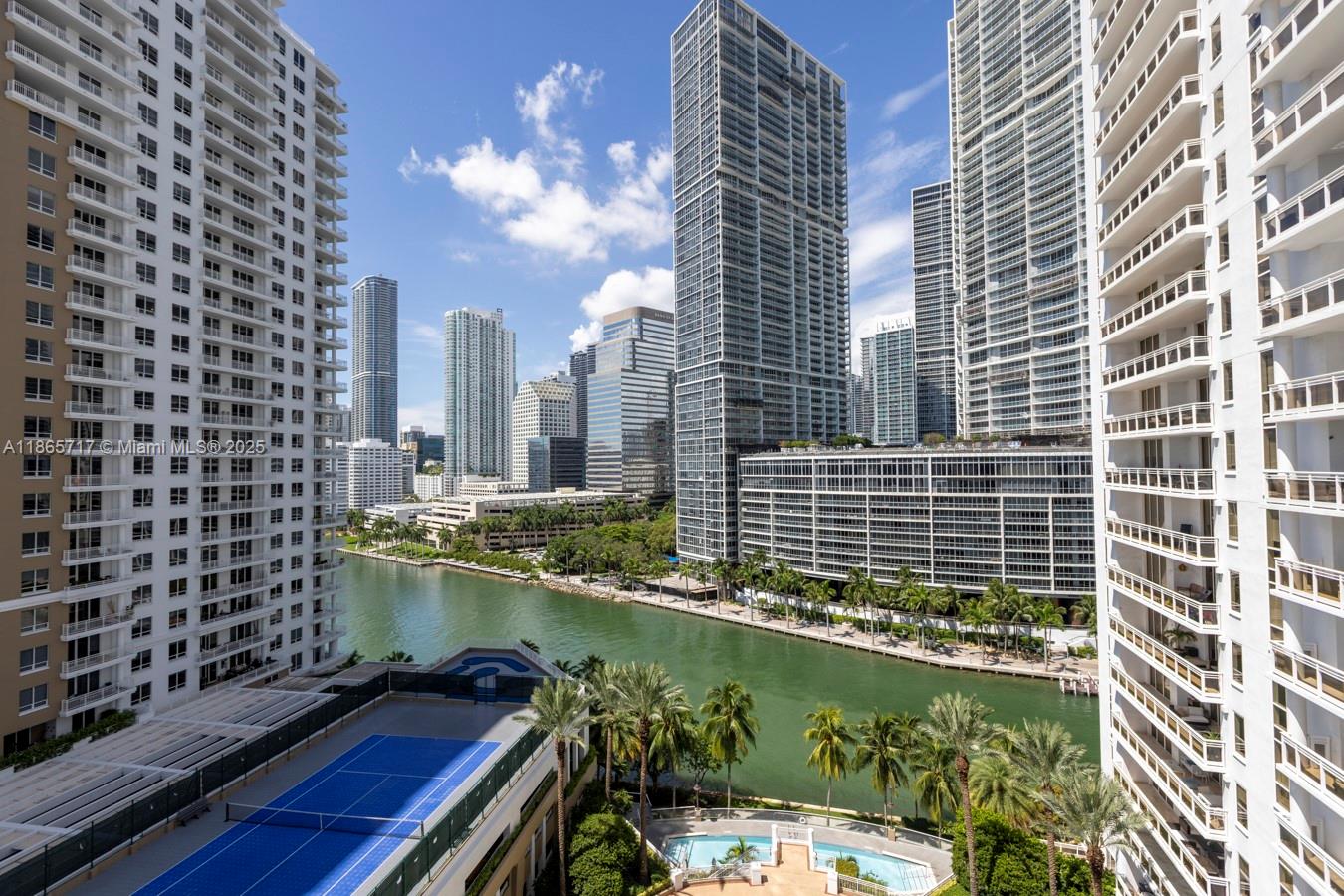 901 Brickell Key Boulevard, Unit 1409 Miami, FL 33131 - Photo 29 of 39 a view of a balcony with a yard