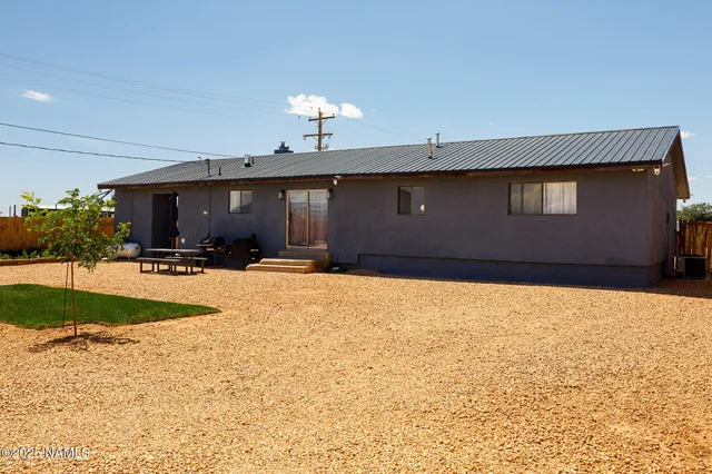 a house view with a outdoor space