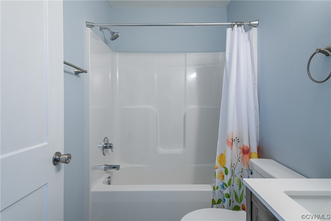 338 Prospect Road Prospect, VA 23960 - Photo 29 of 41 a bathroom with a shower curtain and a sink