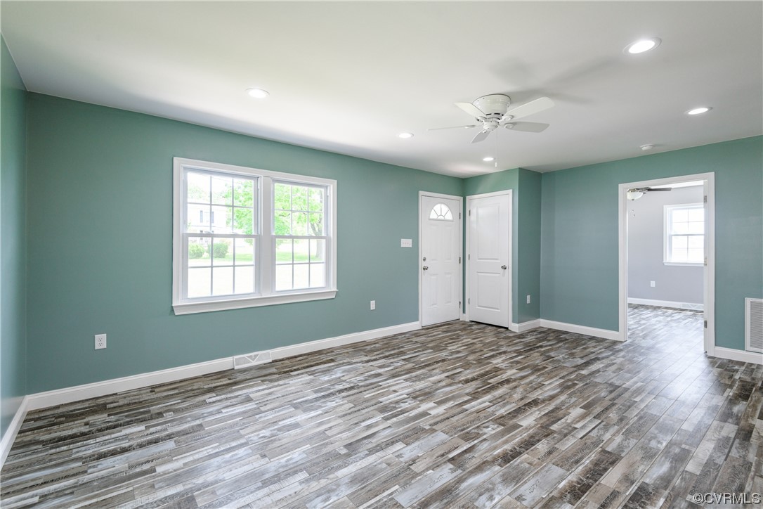 338 Prospect Road Prospect, VA 23960 - Photo 9 of 41 a view of a room with a ceiling fan window and wooden floor