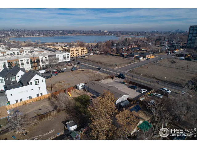 an aerial view of a city