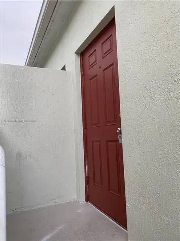 a view of front door