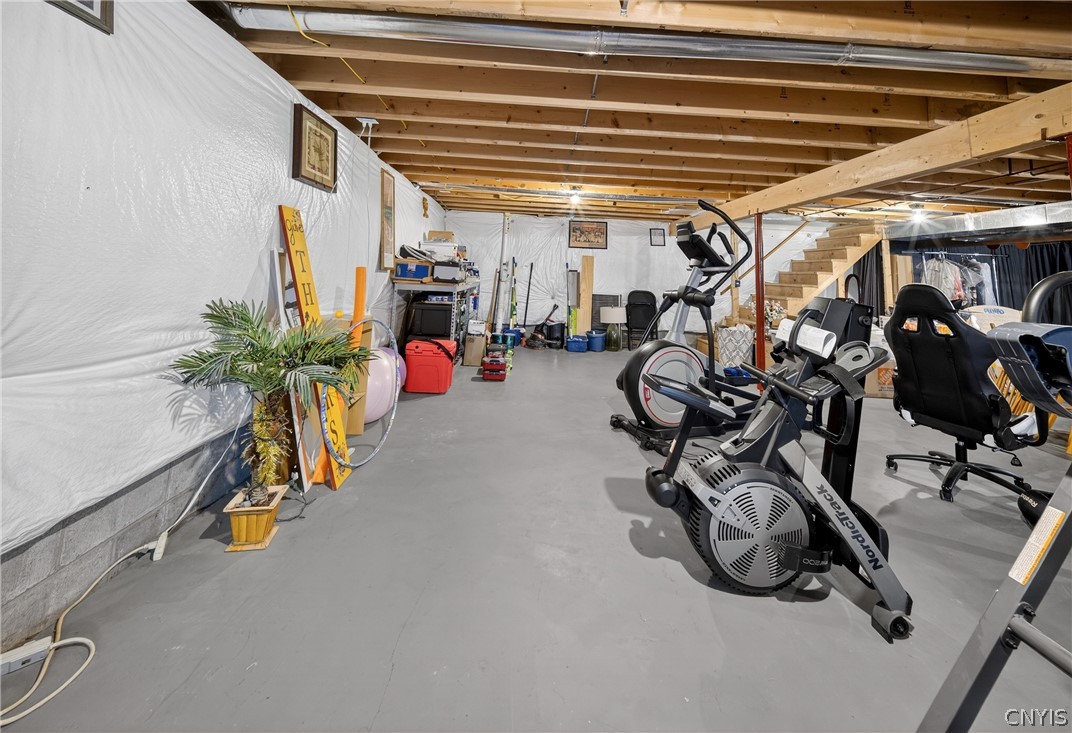 8245 Kirkville Road Manlius, NY 13082 - Photo 33 of 50 The bright basement is completely dry and insulate