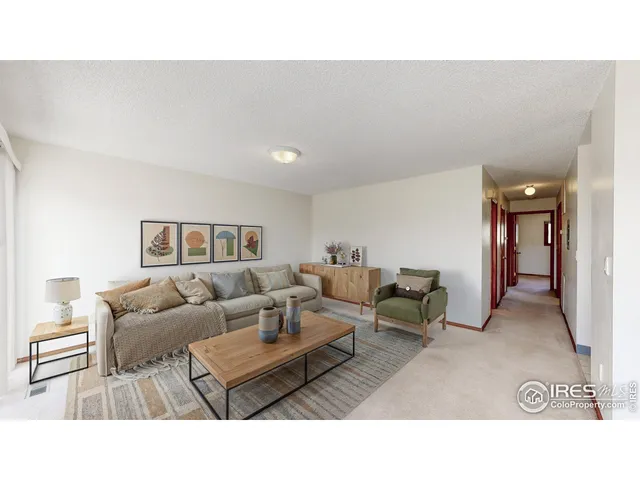 a open hall with a fireplace