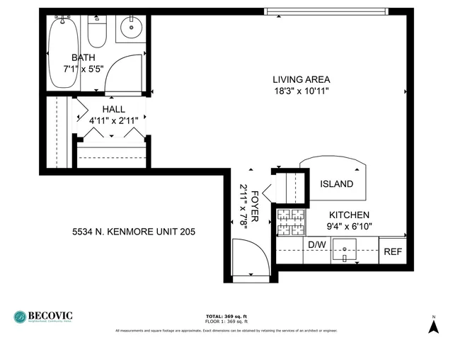 $1,450 | 5534 North Kenmore Avenue, Unit 205, Chicago, IL 60640