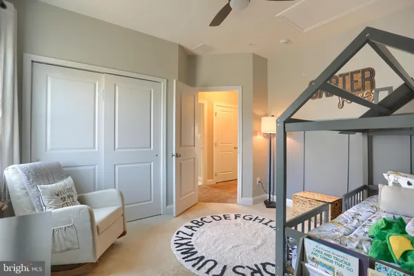 a view of a garage with cars