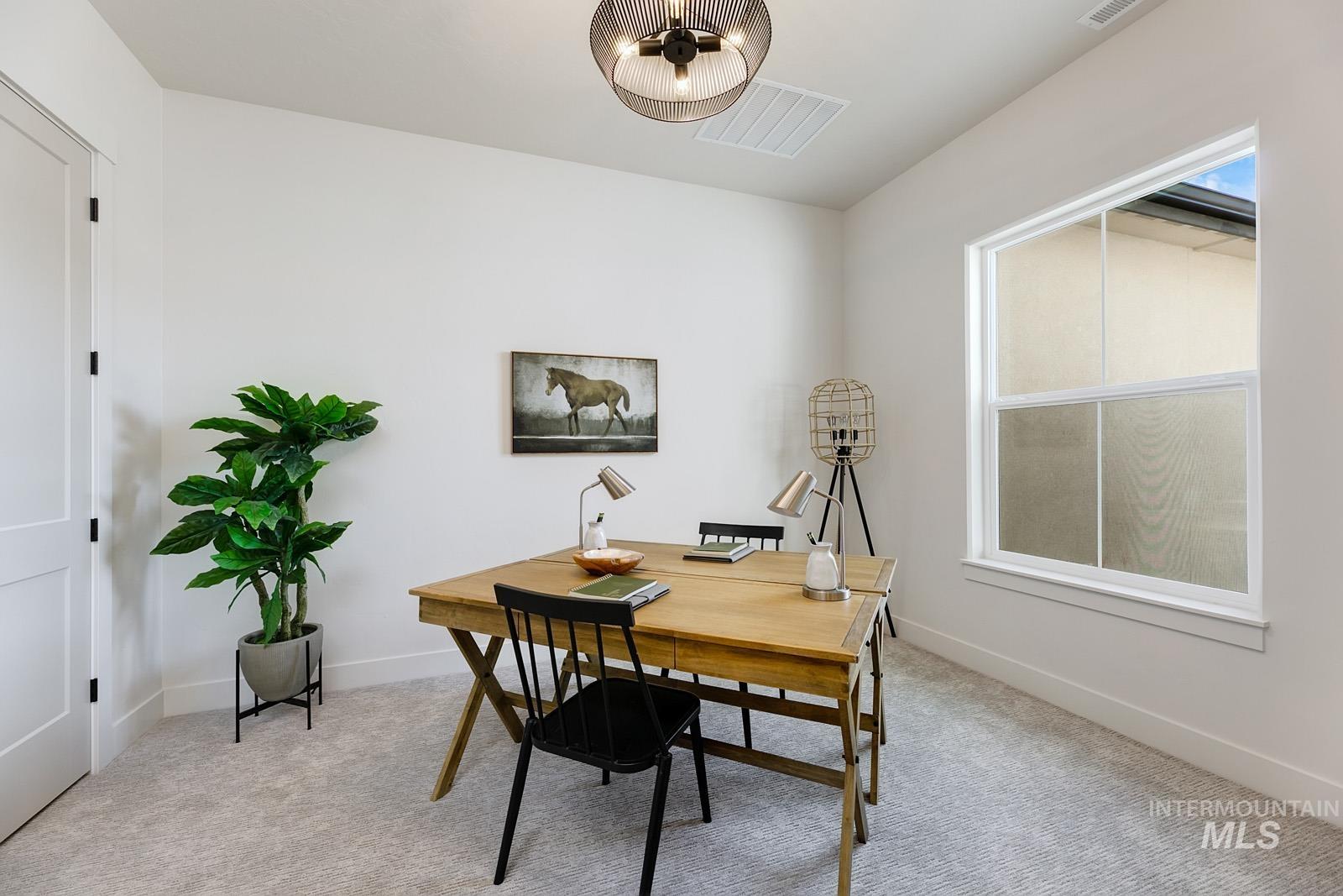 13660 North Spring Creek Way Boise, ID 83714 - Photo 18 of 42 Office featuring light carpet and baseboards