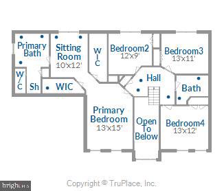 13929 Falconcrest Road Germantown, MD 20874 - Photo 73 of 76 Upper level floor plan