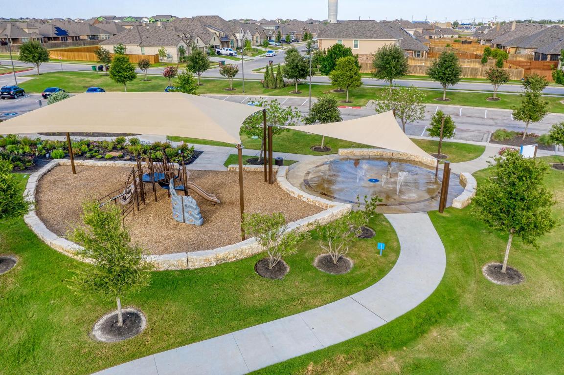 3101 Diego Cove Round Rock, TX 78665 - Photo 35 of 40 an aerial view of a house with outdoor space and lake view