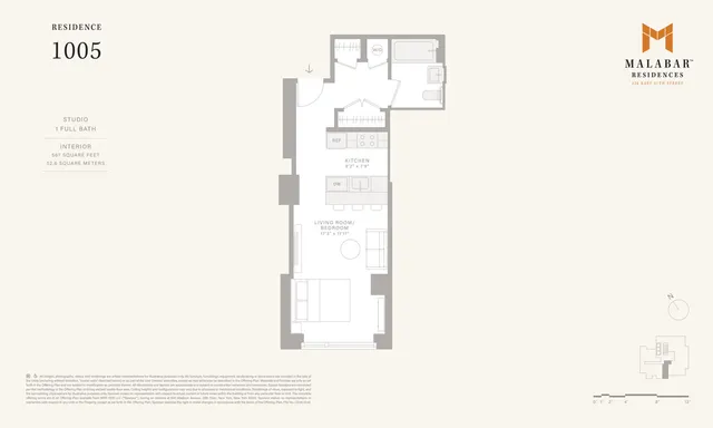 $1,570,000 | 126 East 57th Street, Unit 1005 | Midtown East